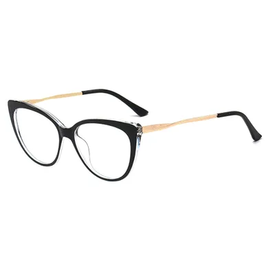 Obrázok produktu pre Techsuit Okuliare proti modrému svetlu Reflex Metal (F5018-C72) - Cat Eye - Dark čierna