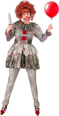 Produktbild von Horror Clown Damen, It, Pennywise Kostüm M