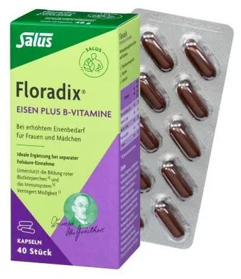 Immagine prodotto di Salus Floradix Ferro più vitamine B Capsule 40 Capsule