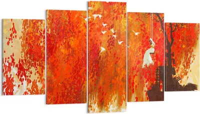 Produktbild von Bild auf Leinwand - Leinwandbild - Frau Abstraktion - 160x85cm - Wand Bild - Wanddeko - Wandbilder - Leinwanddruck - Bilder - Kunstdruck - Wanddekoration - Leinwand bilder - Wandkunst - EA160x85-3836
