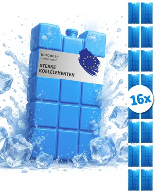 Productafbeelding van Koelaccu 200 ml, 16 stuks, blauw, voor camping