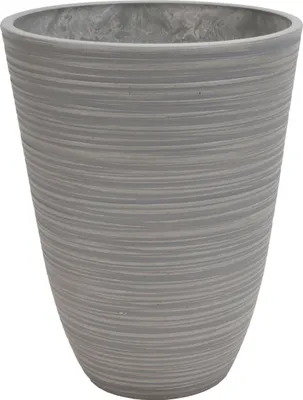 Immagine prodotto di Milani Home - vaso alto per piante da interno esterno in fibra sintetica, antracite, per terrazzo e giardino