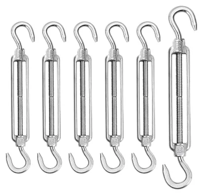 Produktbild von 6 Stück Spannschloss M6 Kabelspanner Edelstahl 304 Haken