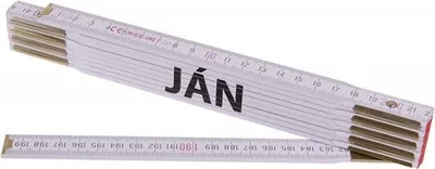 Produktbild von Zollstock (Gliedermaßstab) 2m JÁN (PROFI, weiß, Holz)