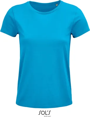 Image de SOLs 03581 | T-shirt femme, Crusader Women T-Shirt, Jersey 150 - Couleur : Aqua - Taille : XXL