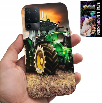 Obrázek produktu pro Pouzdro pro Oppo F19 Pro - traktor Farmářský traktor + sklo