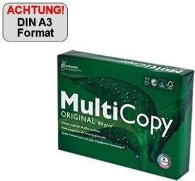 Produktbild von Multicopy Papier 80g/m² DIN-A3 - 500 Blatt Exzellentes Druckergebnis mit Umweltbewusstsein