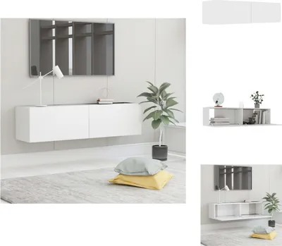 Obrázok produktu pre vidaXL TV skrinka biela 120x30x30 cm materiál na báze dreva - TV nábytok