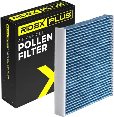 Produktbild von RIDEX PLUS 424I0511P Aktivkohle Innenraumfilter Pollenfilter für FORD Focus II Schrägheck (DA, HCP, DP) Focus II Kombi (DA, FFS, DS) Focus C-Max (DM2)