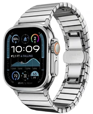 Zdjęcie produktu dla Techsuit pasek Apple Watch 1/2/3/4/5/6/7/8/9/10/SE/SE - srebrny