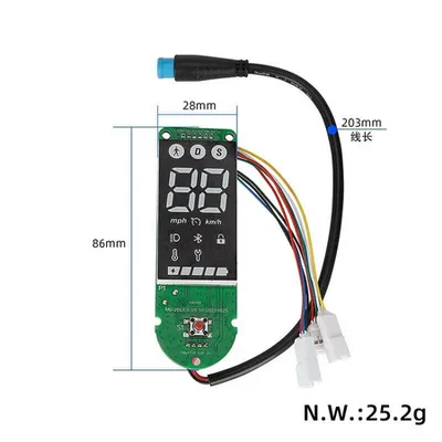 Obrázok produktu pre Xiaomi 4 Pro BMS Controller Dashboard Switch Panel DE Version 22 Kmh Main Board [Xiaomi Pro 4 Dashboard DE Version]