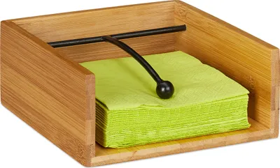 Produktbild von relaxdays Serviettenhalter Bambus