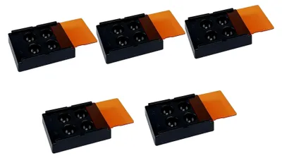 Produktbild von Aufbewahrungsbox für Zahnpflaster, 5 Stück, mit 4 Löchern