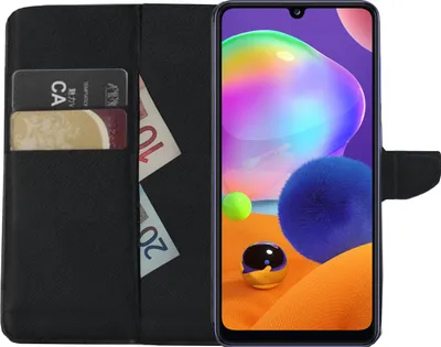 Produktbild von Hülle passend für Samsung Galaxy A41 SM-A415F|BUCH Tasche mit Karten und Notizfach | Flip Schutz Case Klapp Schutzhülle SCHWARZ