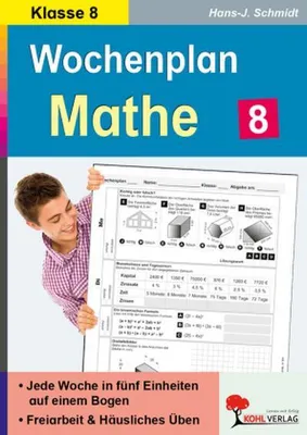 Immagine prodotto di Wochenplan Mathe / Klasse 8