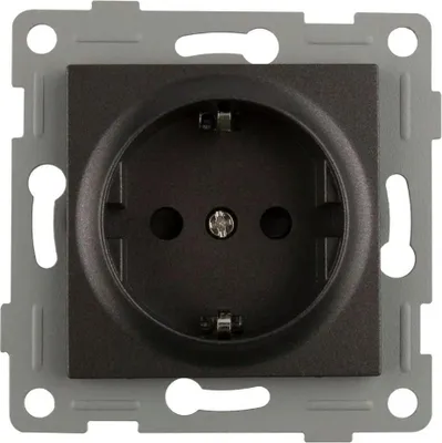 Produktbild von Onlex Steckdosensockel 16a 250v Schwarz One Size / EU Plug 220V Schwarz One Size