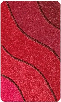 Produktbild von Kleine Wolke WC-Vorleger Wave 55 x 55 cm, rubin
