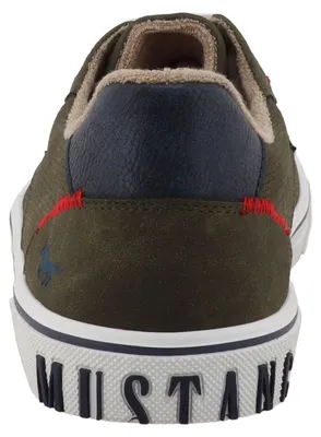 Produktbild von Mustang Herren Sneaker Freizeitschuh mit Kontrast-Details 26M0201005, Größe:43 EU, Farbe:Grün