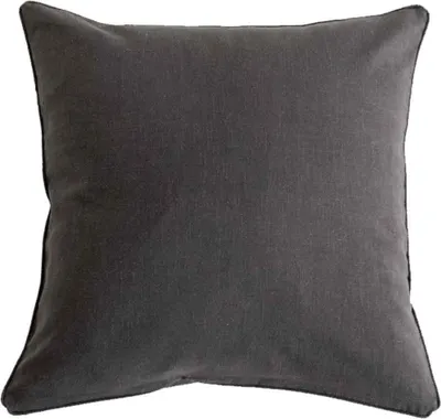Produktbild von Dekorativer Kissenbezug aus Baumwoll-Leinen-Mischgewebe (45 x 45 cm), kühl, strapazierfähig, elegant, komfortabel, ideal als Geschenk für Hochzeiten und Partys oder fürs Auto, Dunkelgrau