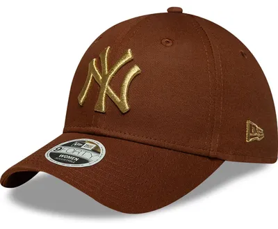 Produktbild von New Era Women MLB 9FORTY Metallic Logo Cap New York Yankees brown
