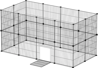 Obrázek produktu pro Clanmacy venkovní ohrada ohrádka venkovní ohrada DIY králík štěně běh 24 kusů 35x35cm