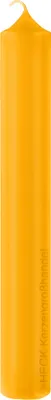 Produktbild von lange schlanke Altarkerzen 10% BW Anteil (Bienenwachs Kerzen) Mais Gelb/Orange 200 x Ø 40 mm, 4 Stück, Kerzen mit Dornbohrung in RAL Kerzengüte Qualität