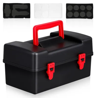 Produktbild von Tragbare Aufbewahrungsbox für Drehspielzeuge mit Griff