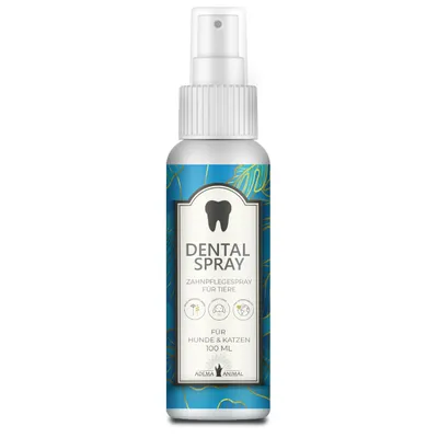 Produktbild von Adema Animal® – Dental Spray - für Hunde und Katzen – Zahnsteinspray – Mundgeruch entfernen – gegen Mundgeruch – Zahnreinigung und Zahnpflege