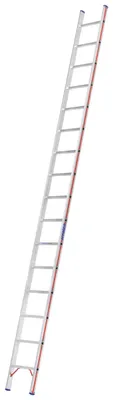 Produktbild von Hymer Sprossenanlegeleiter, 16 Sprossen, Länge 4,69 m, Reichhöhe 5,53 m, Gewicht 8,0 kg