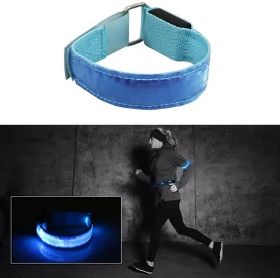 Immagine prodotto di Go Go Gadget – Illuminazione per corsa – Cintura da corsa – Luminoso – LED – Riflettente – Blu