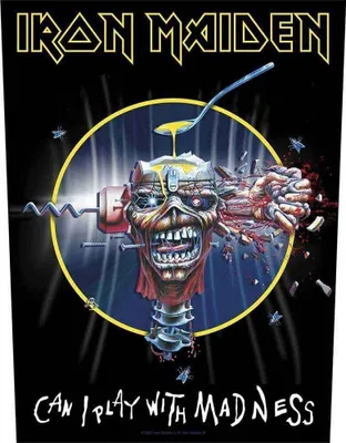 Produktbild von Iron Maiden Can I Play With Madness Aufnäher zum Aufnähen 36 x 30 cm