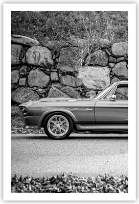 Produktbild von Poster - Poster ohne Rahmen - Auto Ford Mustang - 61x91,5 cm - Wand Bild - Wanddeko - Wandbilder - Kunstposter - Wandposter - Bilder - Kunstdruck - Wanddekoration - Wandbild - P2XPA61x91-5011