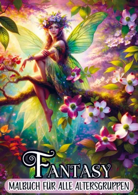 Produktbild von Malbuch für alle Altersgruppen - Fantasy