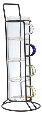 Image de Tasse Expresso - HOME DECO FACTORY - Verre - Multicolore