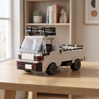 Produktbild von BlockBuddie™ MOC Rennsportwagen Racer Klemmbaustein Set 348 Teile Bausteine Spielzeug Jungen Geschenk kompatibel, KI-generiertes Bild