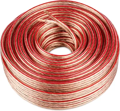 Produktbild von 100 Meter Lautsprecherkabel 2x4mm Kupferkabel Boxenkabel für HiFi Audio CCA Kupferkabel transparent