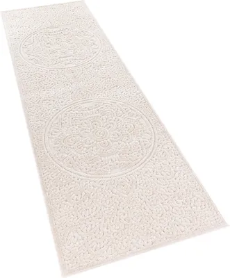 Produktbild von Outdoor Teppich Wetterfest Balkon Wohnzimmer Skandinavisches Boho Einfarbig Grösse 60x100 cm