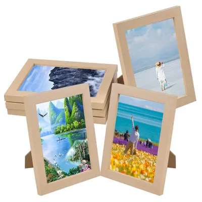 Productafbeelding van Omgoods - Houten Fotolijst, 4-Delige Set 13 x 18 cm