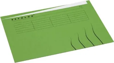 Produktbild von Aktenmappe Secolor mit Tabrand A4 grün