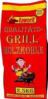 Produktbild von FAVORIT Grill-/Holzkohle 2,5Kg große Körnung + super Glut