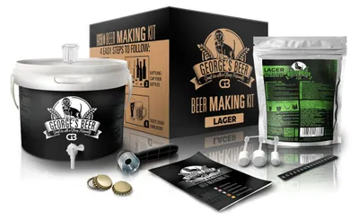 Bierbrauset 5 l, Lager-Bier, Malzextrakt, inkl. Gärbehälter