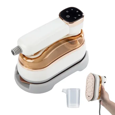 Produktbild von Tragbarer 2-in-1 Dampfbügler 1200 W, 3 Stufen, schnelle Erwärmung 10 s, 180 ml Wassertank – Hand-Glätter für Hemden, Reise & Alltag