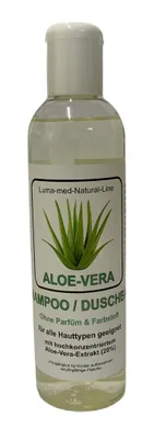 Aloe Vera Shampoo / Duschbad, ohne Parfüm und ohne Farbstoff