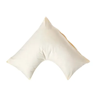 Produktbild von HOMESCAPES Kissenbezug V Form Fadenzahl 200 vanille