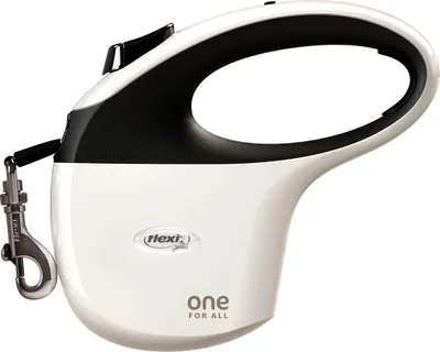 Zdjęcie produktu dla Flexi One for All Taśma 5M Automatyczna Smycz Dla Psów 30kg Biała