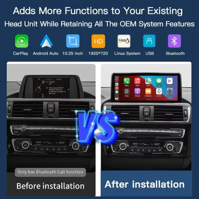 Immagine prodotto di Autoradio multimediale con schermo da 10,25 pollici, compatibile con CarPlay e Android Auto (connessione wireless)