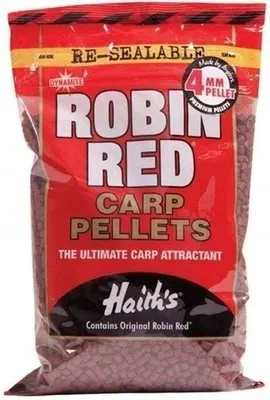 Obrázok produktu pre Dynamite Baits Pellets Not Drilled 900 g 2 mm Robin Red Pelety
