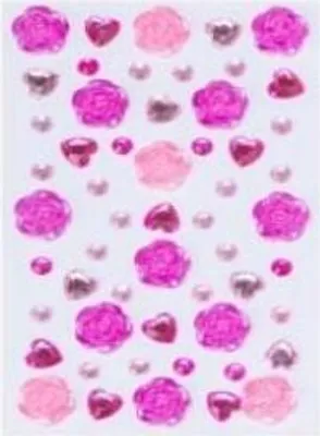 Produktbild von Selbstklebende Strasssteine rosa 55 Stück (Schul- und Schrein, Kreativartikel)