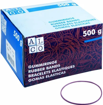 Produktbild von Gummiringe, Rot, Ø 25 mm, Schachtel à 0,5 kg