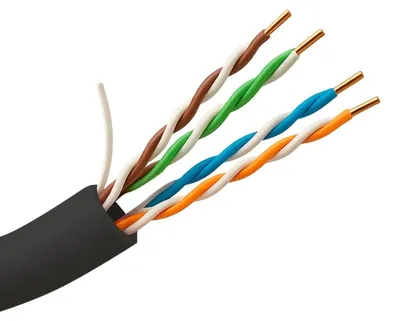 Produktbild von Netzwerkkabel UTP Außen Cat5E 305m Schwarz - UV-UTP5E-305-OUTDOOR